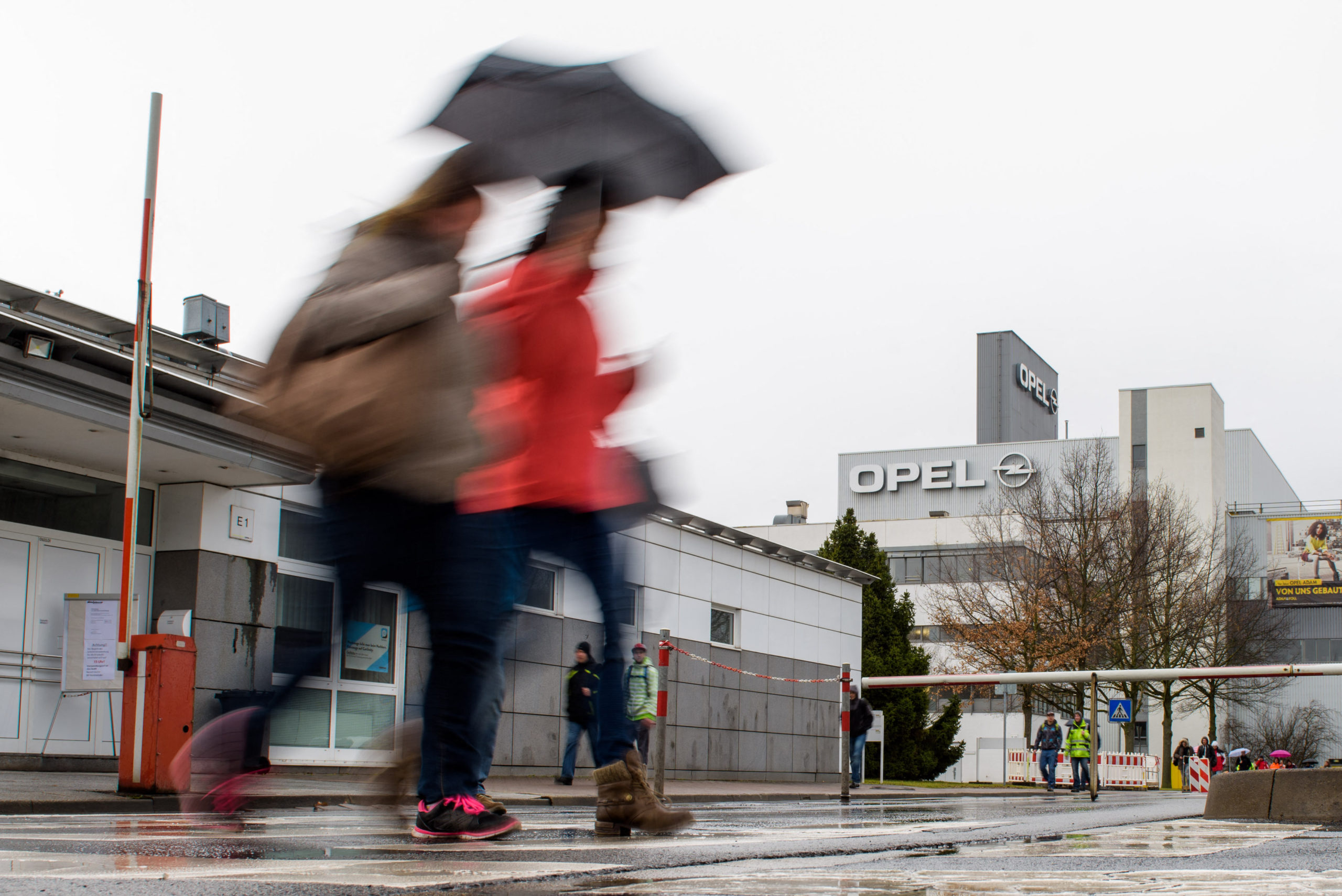 The Opel factory in Eisach, Germany, 06 March 2017. The French car company PSA bought Opel for around 1.3 billion euros. Photo: Candy Welz/Arifoto Ug/dpa-Zentralbild/dpa (Photo by arifoto UG / DPA / dpa Picture-Alliance via AFP)